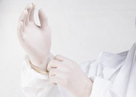 Găng tay cao su y tế dùng một lần Bột đàn hồi trong suốt Bảo vệ cấp thực phẩm miễn phí