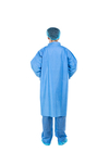 Áo khoác phòng thí nghiệm không dệt Màu xanh Áo choàng dùng một lần Đồng phục bệnh viện Đồng phục y tế Áo khoác phù hợp với