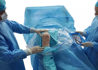 Gói thủ tục nội soi khớp gối SMS Vải vô trùng Gói màu xanh lá cây vô trùng Cán màng Gói phẫu thuật dùng một lần cho bệnh nhân