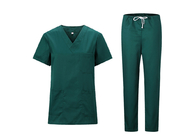 Polyester Cotton Scrub có thể tái sử dụng Bộ quần áo đồng phục y tá Áo choàng bệnh viện Vải