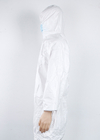 Áo choàng bảo vệ dùng một lần màu trắng Bộ quần áo chống bụi chống giọt nước Áo khoác y tế