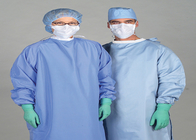 Áo choàng phẫu thuật gia cố dùng một lần Màu xanh Chất liệu không dệt Tùy chỉnh kích thước
