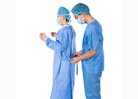 Áo choàng phẫu thuật dùng một lần được gia cố cho bệnh viện 30 / 40gsm SMS vô trùng