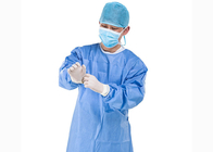 Áo choàng phẫu thuật dùng một lần được gia cố cho bệnh viện 30 / 40gsm SMS vô trùng