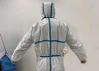 Chống vi khuẩn Áo choàng phẫu thuật dùng một lần Bộ quần áo bảo vệ bác sĩ có băng xanh