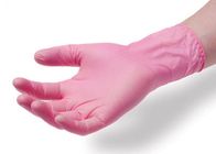 Màu hồng trong suốt PVC Găng tay dùng một lần Cao su Găng tay Vinyl dùng một lần miễn phí