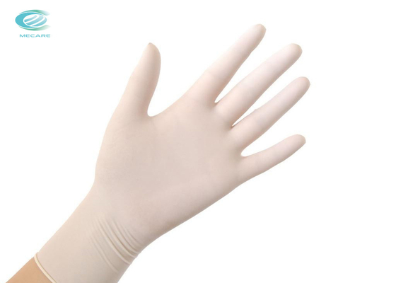 Găng tay cao su dùng một lần y tế Bột đàn hồi trong suốt Găng tay cao su miễn phí Bảo vệ cấp thực phẩm