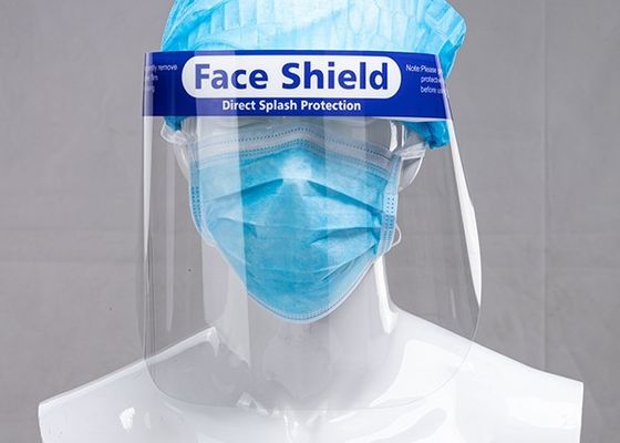 Bảo hiểm toàn khuôn mặt 250 Micron Tấm chắn mặt chắc chắn có dây đeo