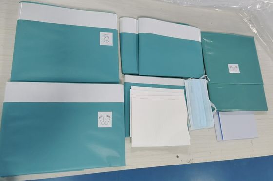 Green Viscose Lamination Non-woven Basic Customize Surgical Pack cho bệnh viện