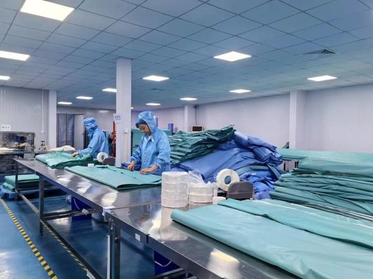 Green Viscose Lamination Non-woven Basic Customize Surgical Pack cho bệnh viện