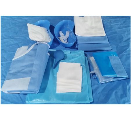 Bao bì phẫu thuật vô trùng dùng một lần không dệt màu xanh cho phẫu thuật