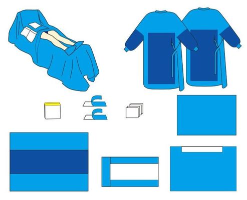 Bao bì phẫu thuật vô trùng vải không dệt 1000 miếng MOQ