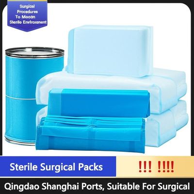 Bao bì phẫu thuật dùng một lần không có latex với sợi siêu âm và số lượng bao bì 1/30/50 CTN cho các thủ tục vô trùng