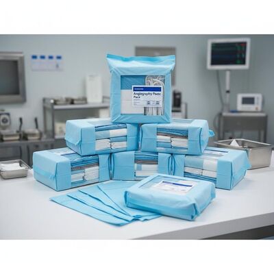 Khử trùng bằng hơi nước Bao bì phẫu thuật vô trùng với vải không dệt và Bao bì quang học cho bệnh viện