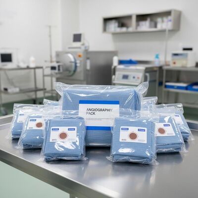 Khử trùng bằng hơi nước Bao bì phẫu thuật vô trùng với vải không dệt và Bao bì quang học cho bệnh viện