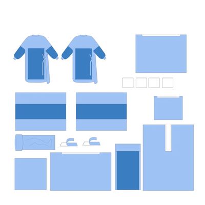 Chuyên nghiệp không dệt màu xanh / xanh lá cây / vàng hơi / EO / Gamma / vv